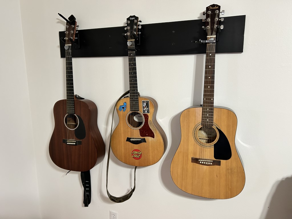 DIY Guitar Wall Rack Hanging