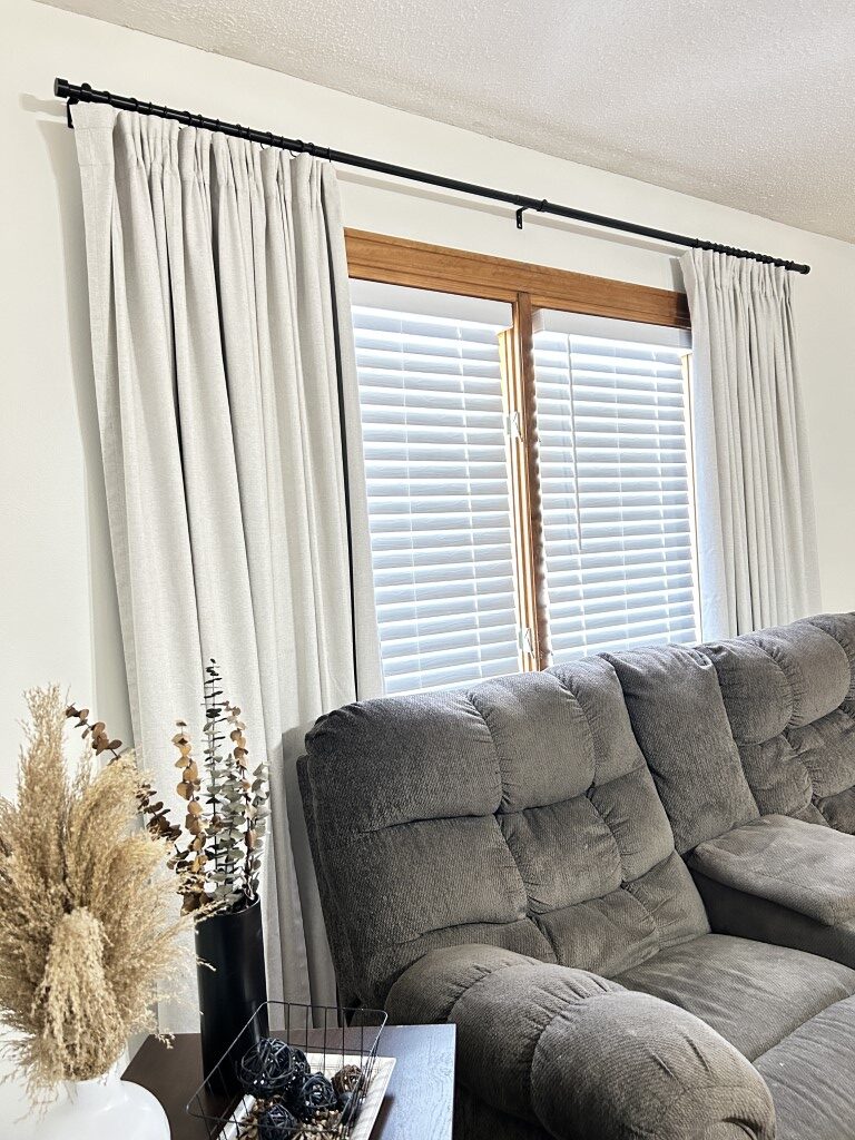 linen pleated curtains