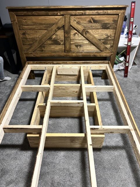 attach frame to headboard