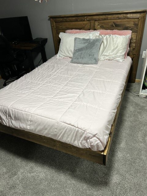 DIY Floating Bed Completed