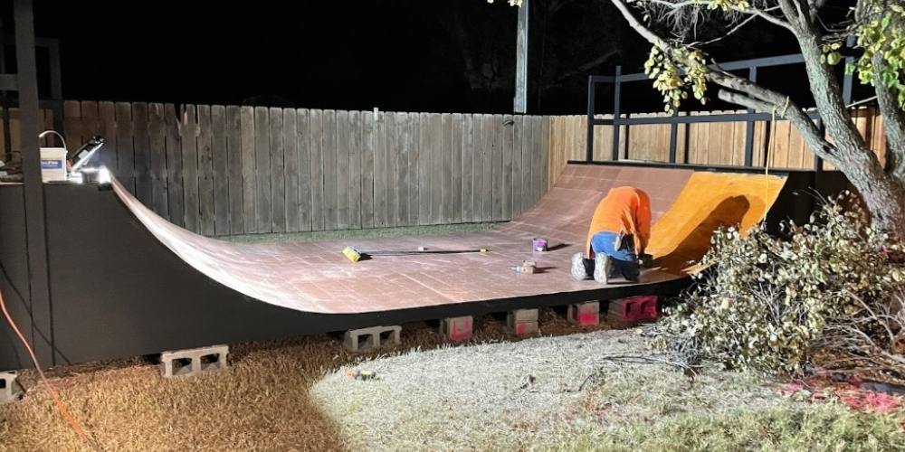 Backyard Halfpipe - Build a DIY Mini Ramp - Living Savvy