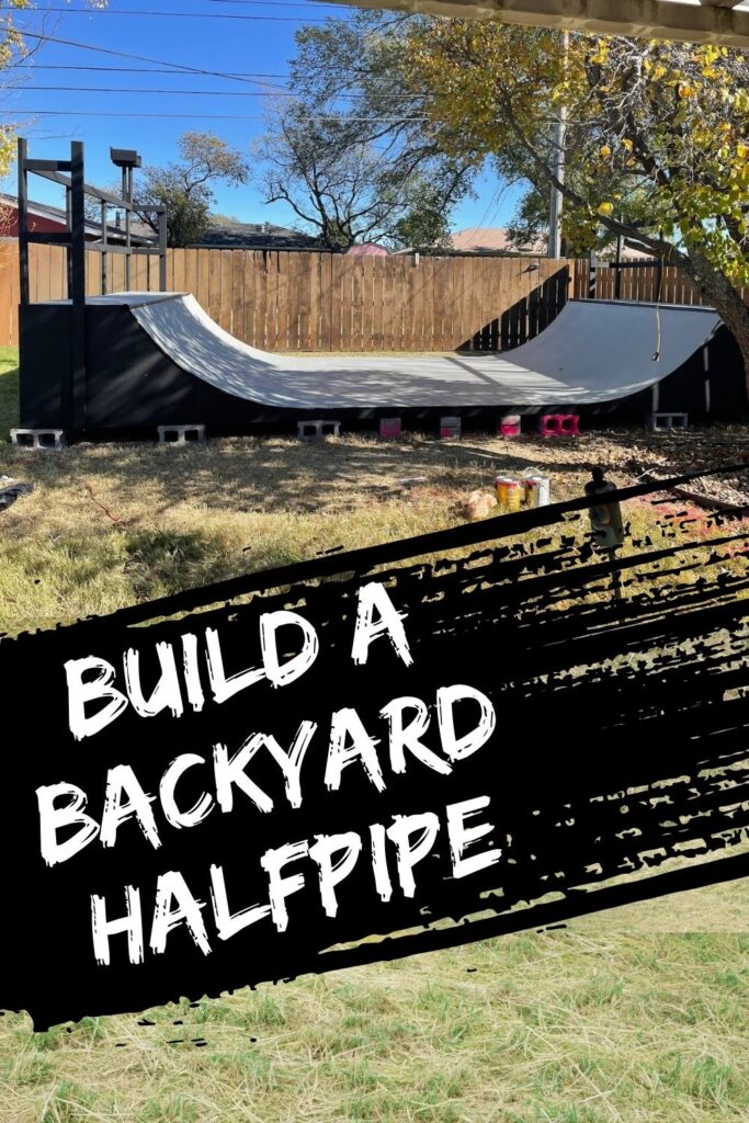 backyard halfpipe