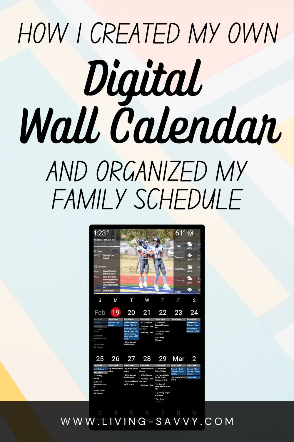 Best Digital Wall Calendar - DAKboard - Living Savvy