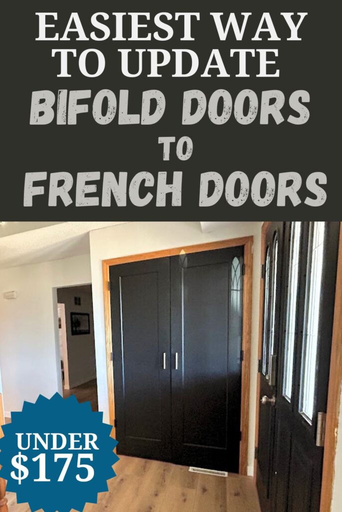 easy bifold doors to french doors update