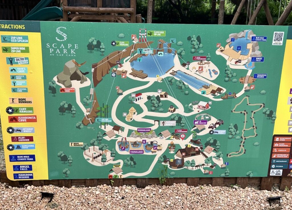 Scape Park Map 2024 Punta Cana Cap Cana